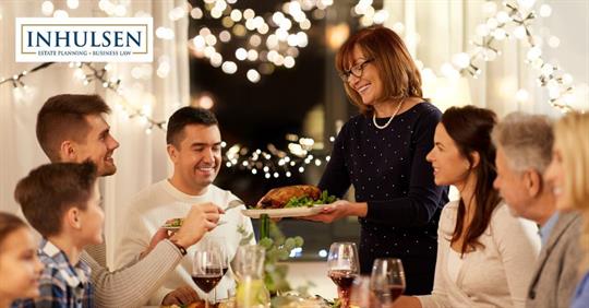 family having a holiday dinner